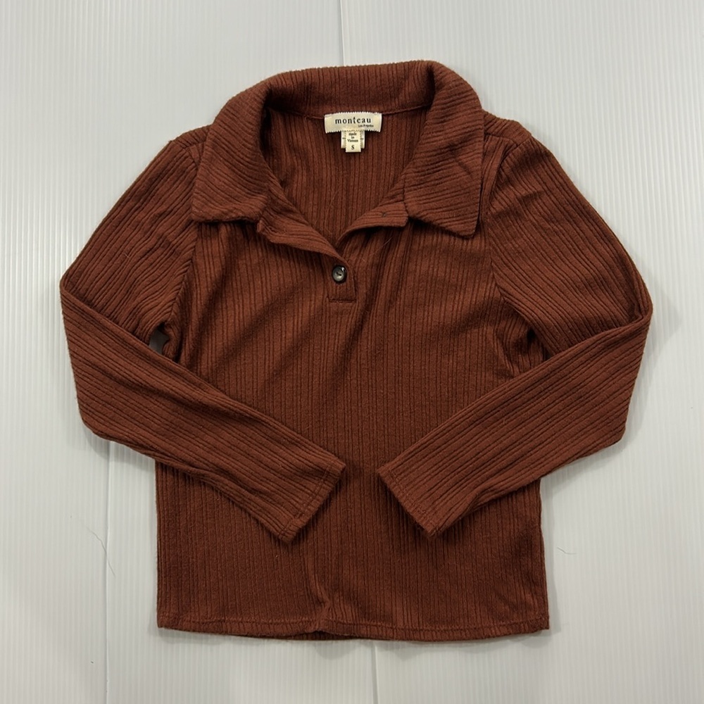 J32.‎ Womens Monteau Brown Sweater (S)